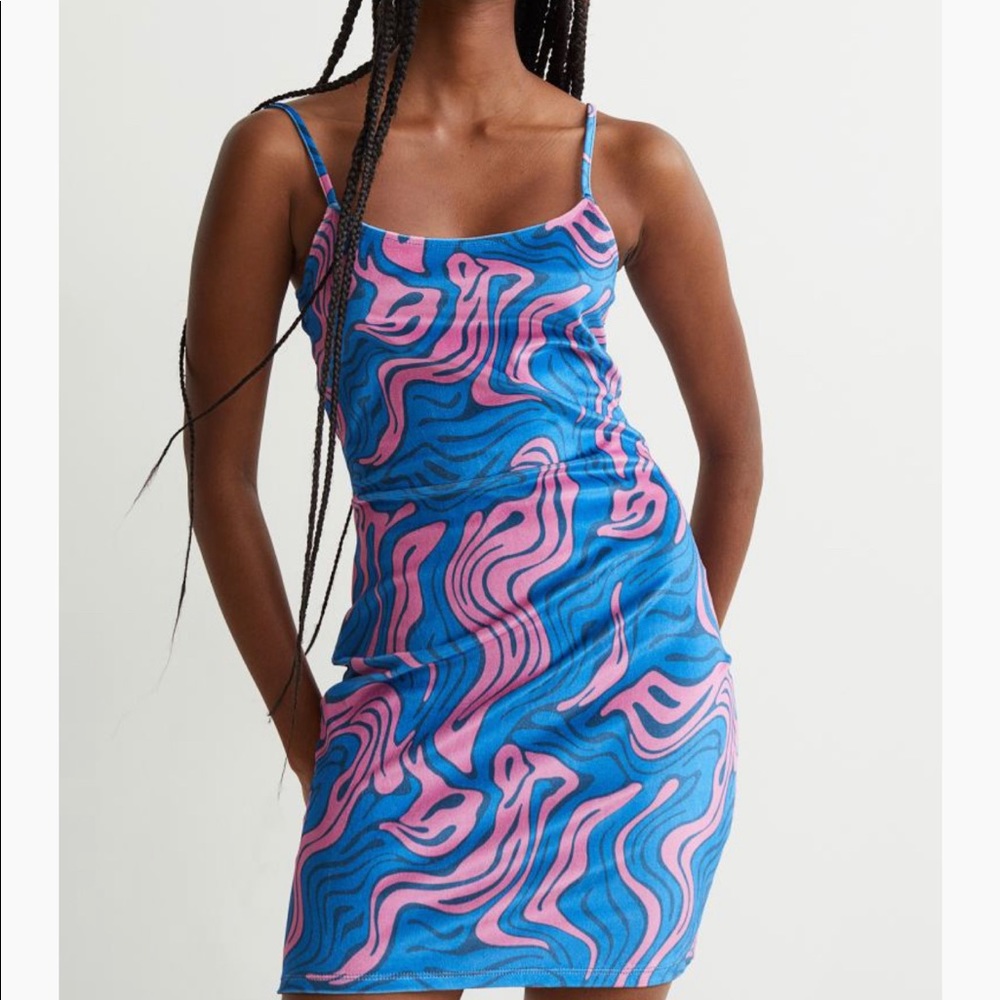 Velour slip dress